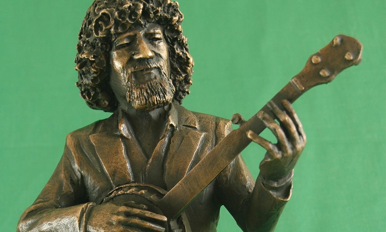 Luke Kelly Irish Musician bronze Sculpture by Michael C Keane